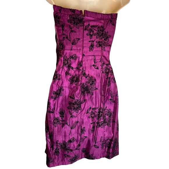 Sequin Hearts Purple Black Strapless Prom Dress Bodycon Formal 7 - Picture 10 of 12